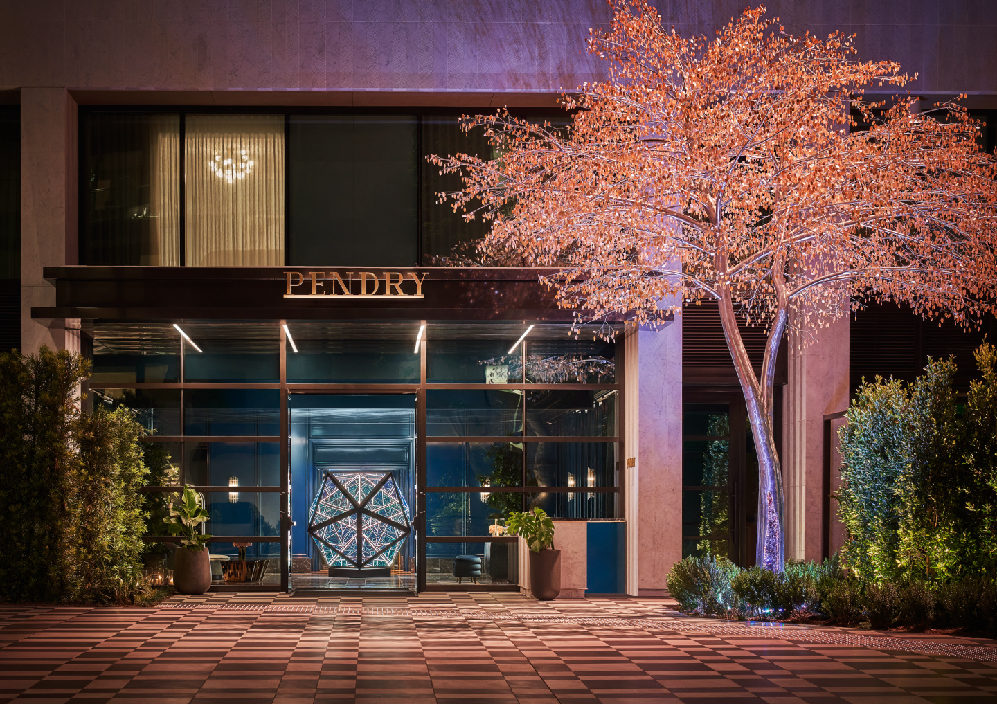 Exterior view of the Pendry Hotel in West Hollywood.