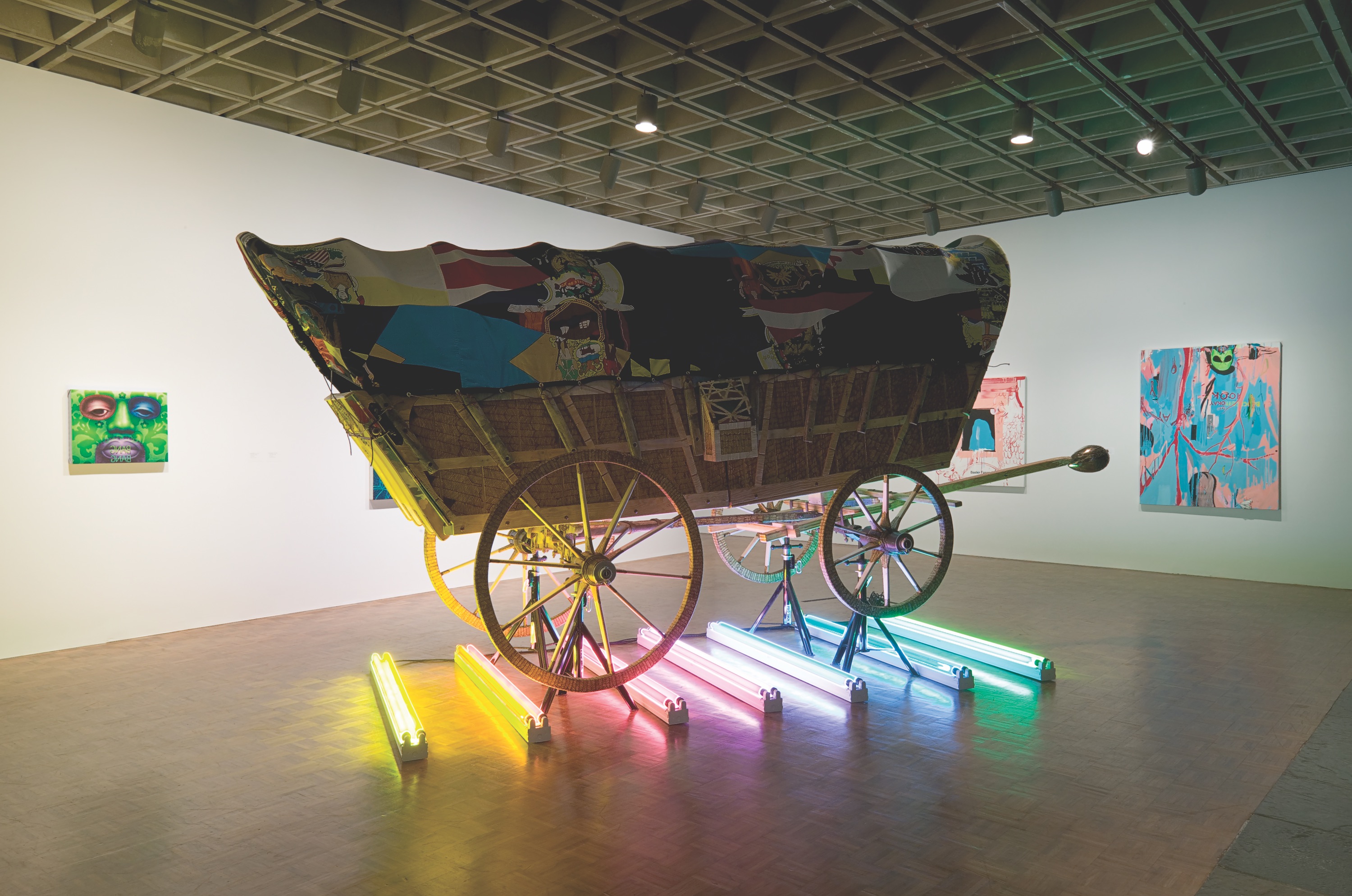 An installation view from the 2006 Whitney Biennial, “Day for Night. Courtesy of the Whitney Museum. 