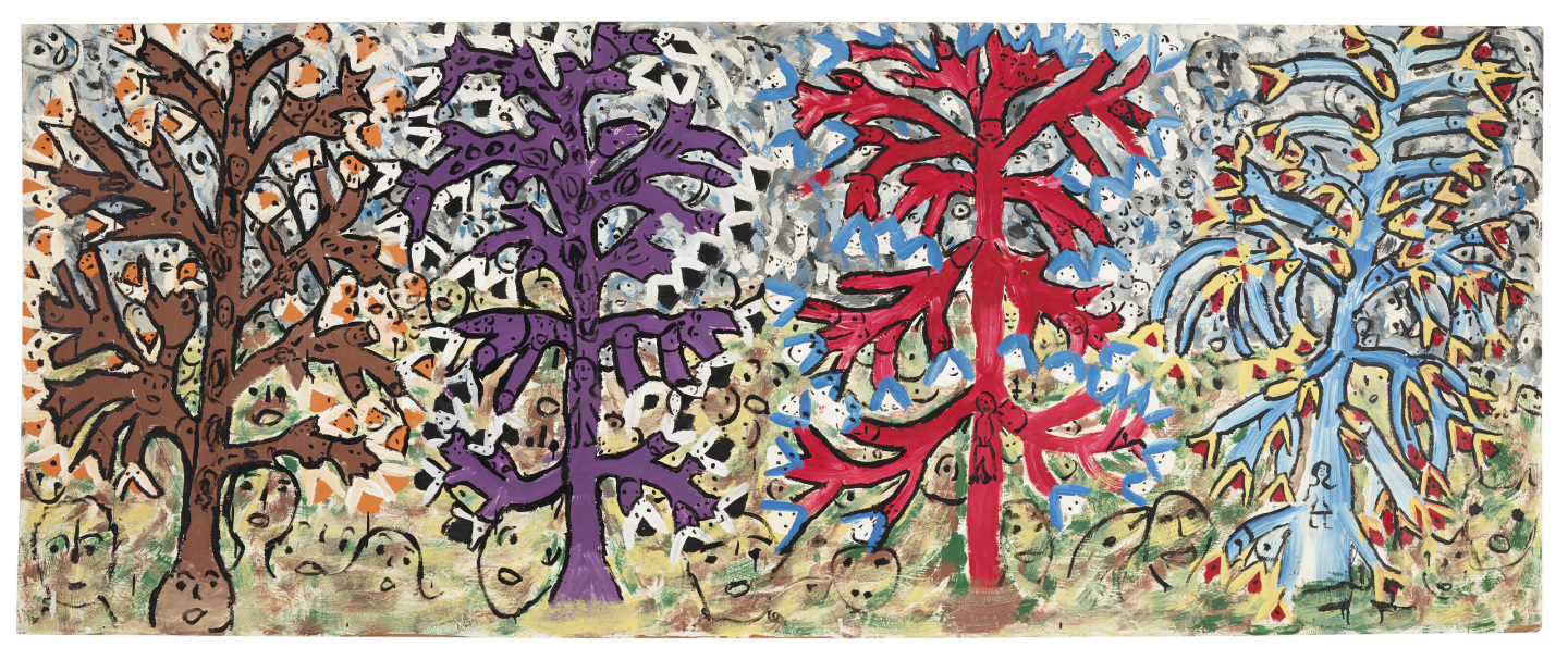 Thornton Dial, <em>Everybody’s Got a Right to the Tree of Life</em>, 1988.