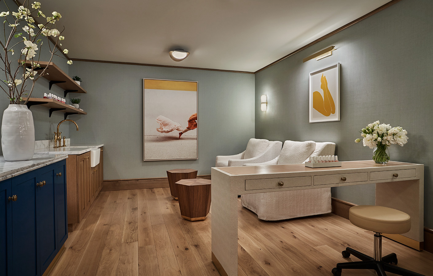 A spa inside a hotel.