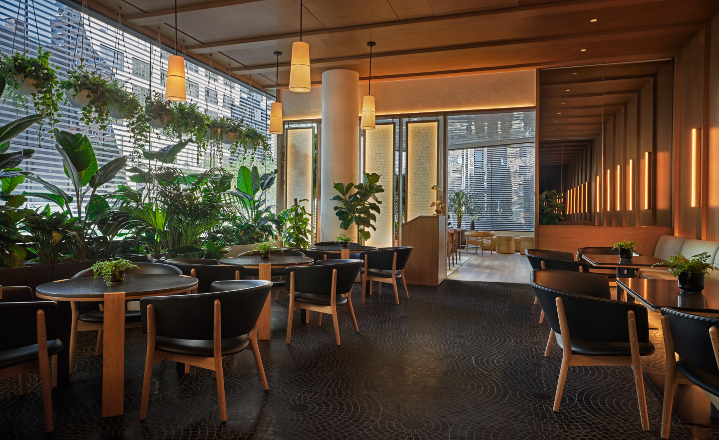A sitting area at a hotel.