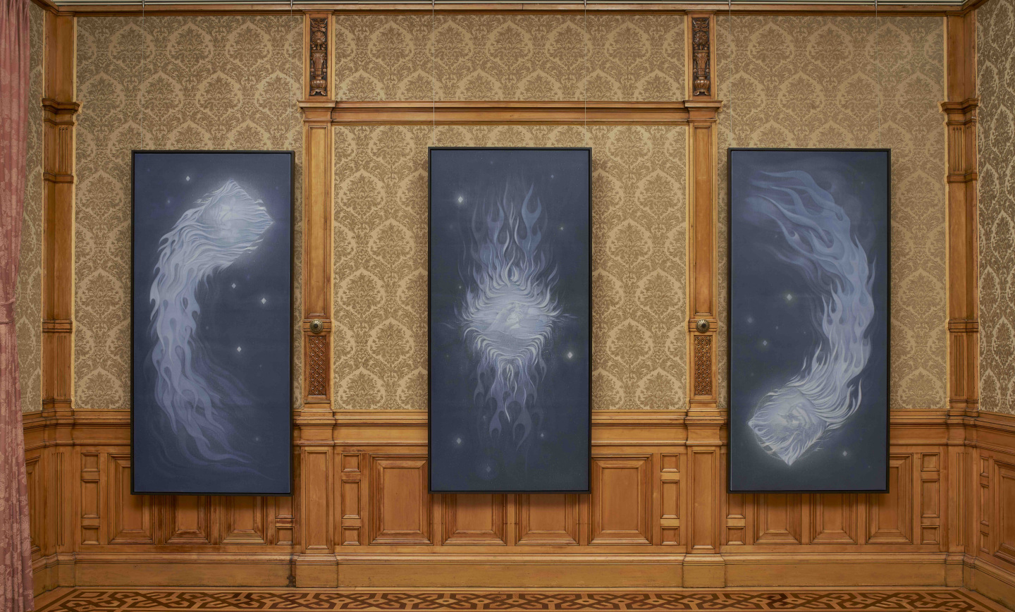 painting of plants on wall theodora allen