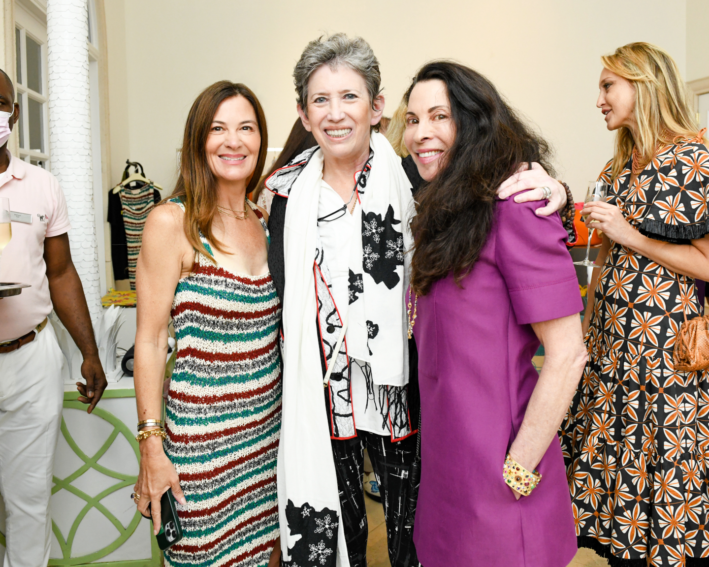 three woman at party