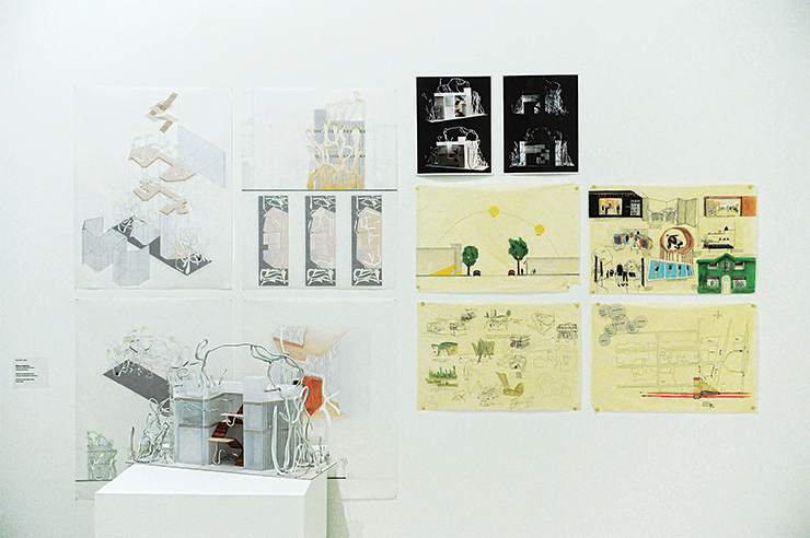 Works submitted by students for the YoungArts design charrette.