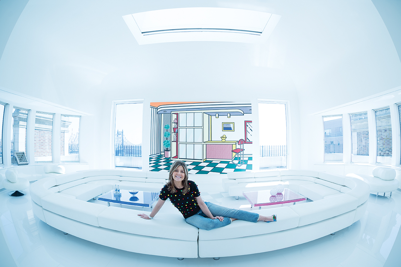 Lisa Perry at her New York home, 2016.