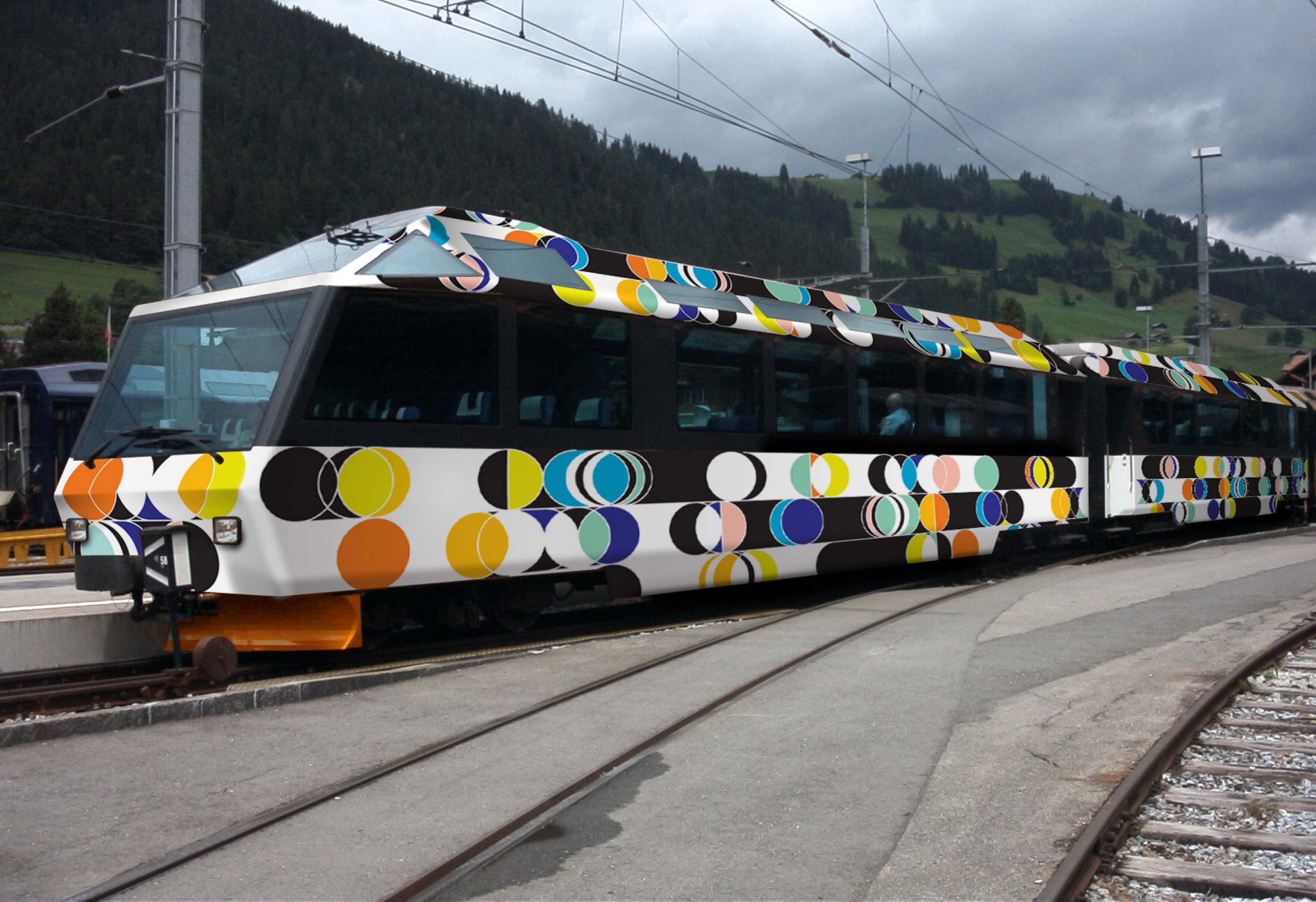Sarah Morris designed train.