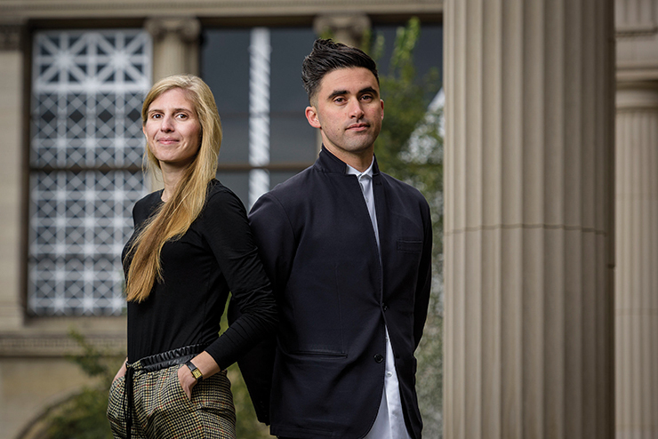 Carrie Norman and Thomas Kelley. Photo by Carl Bower. 