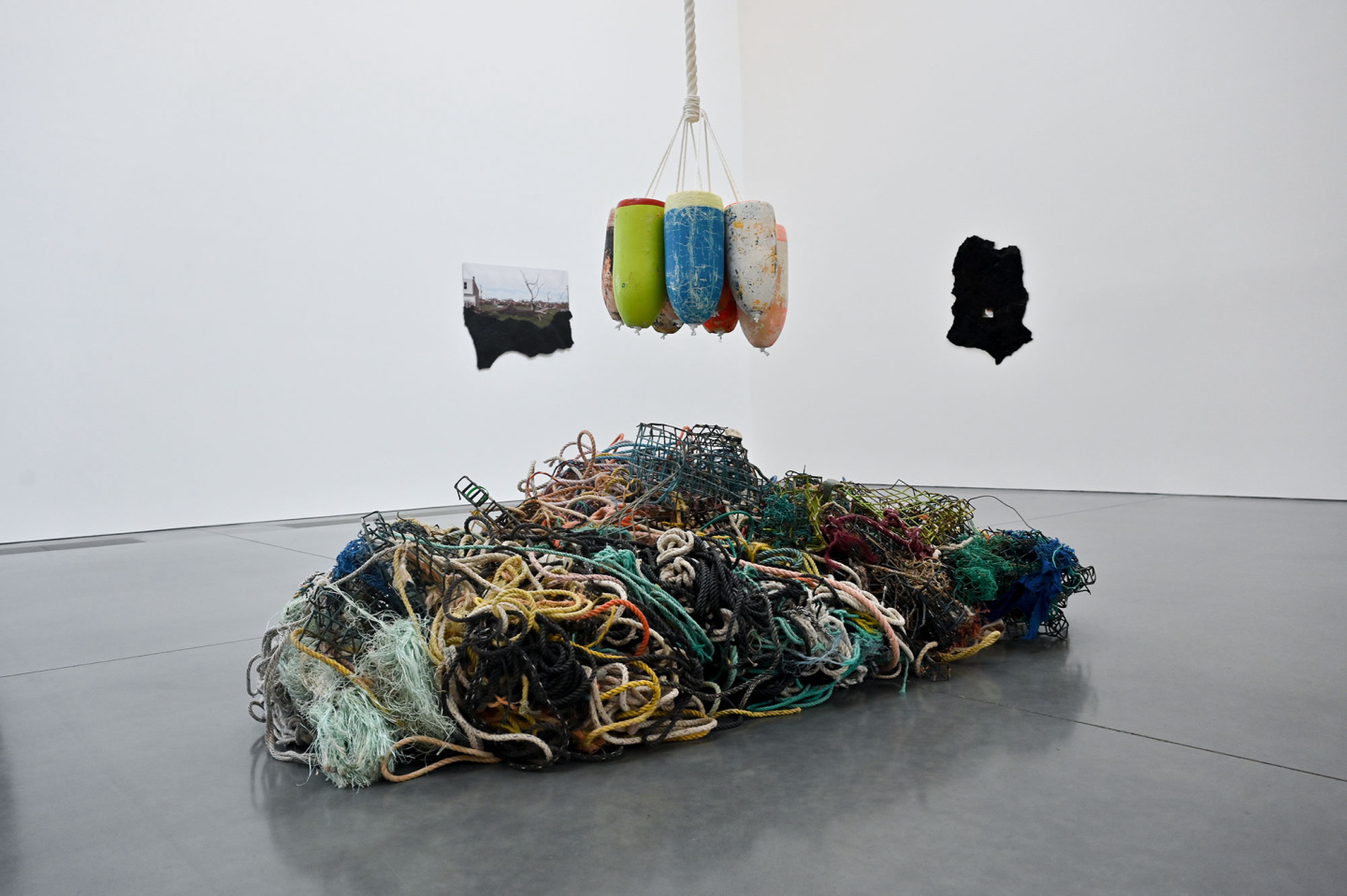 Colorful, abstract art installation