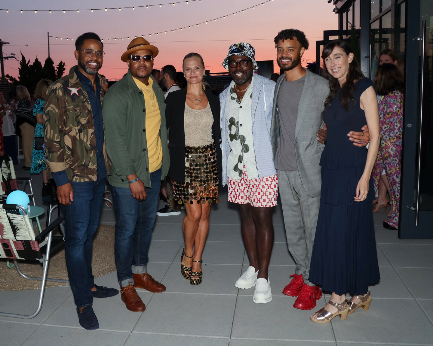 A group of people posing for a photo.