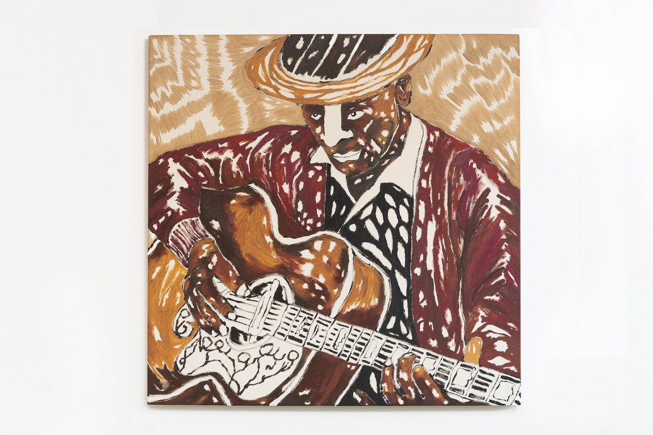 Chase Hall, <em>In Red Playing Blues</em>, 2020.