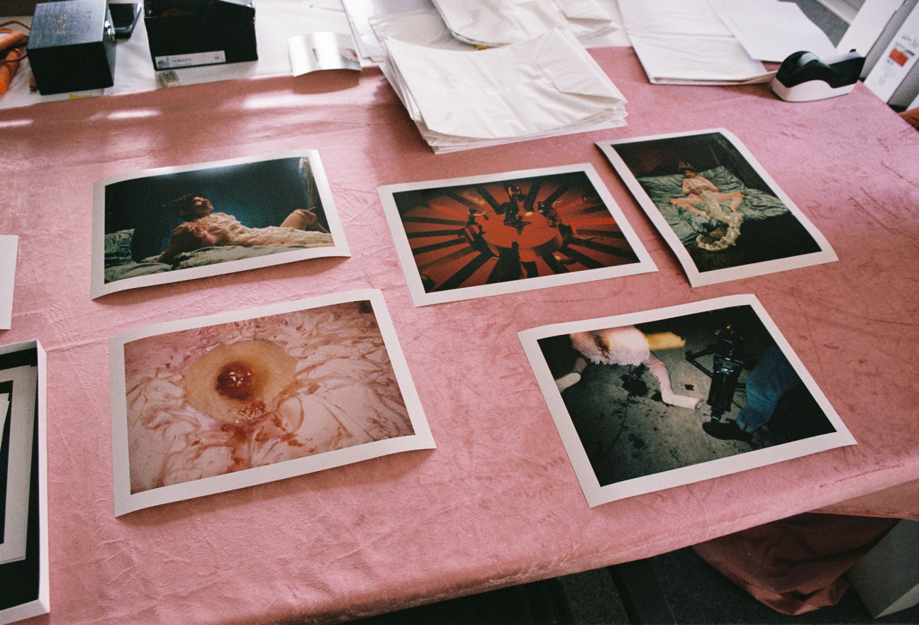 photographs on top of a table