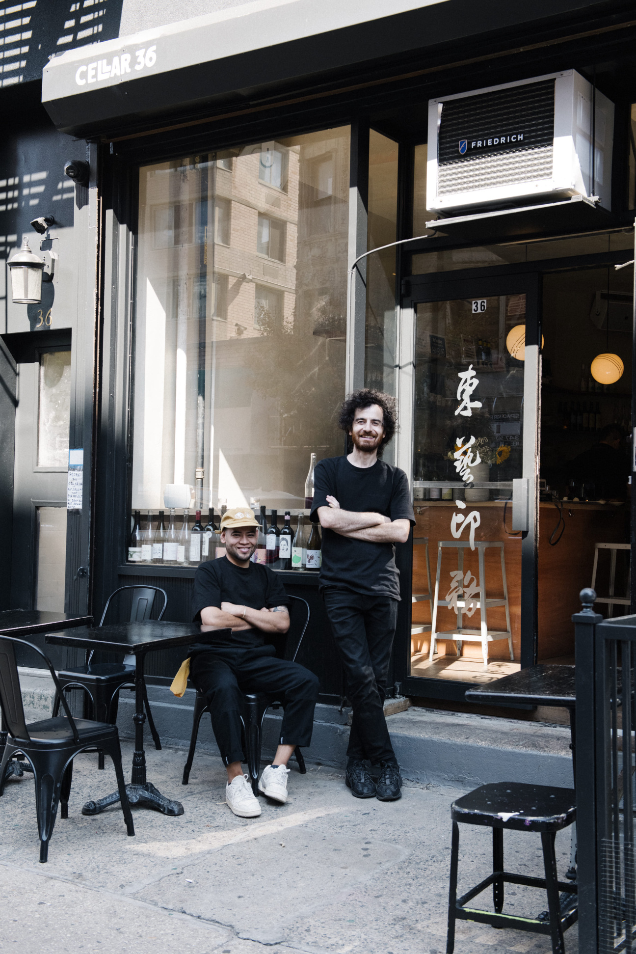 picture-of-Fernando Martinez-Lopez-and-Nodar-Toronjadze-outside-cellar-36