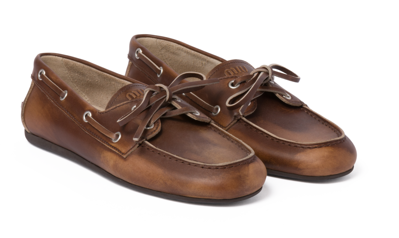 Pair of brown loafers