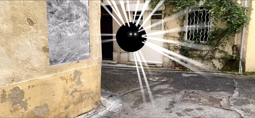 A visual from Adrien M, Claire B x Brest Brest Brest’s augmented reality work, Fauna, screening at the BFI London Film Festival.