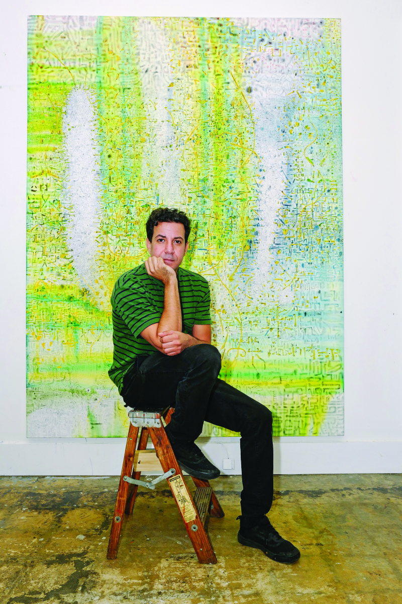 Tomm El-Saieh in his Miami studio.