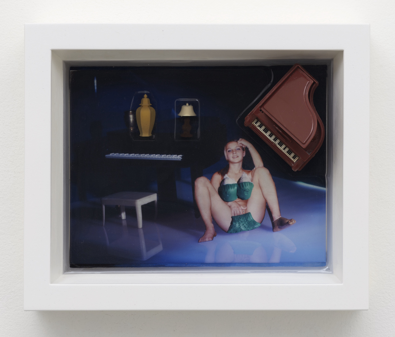 Laurie Simmons, <em>Color Pictures/Deep Photos (Green Clay Bikini/Piano)</em>, 2007-2022.