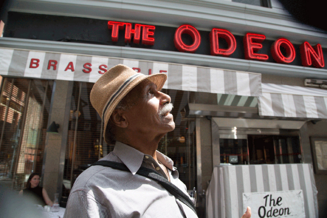 Adger Cowan outside of the Odeon, 2019. Portrait by Nona Faustine.