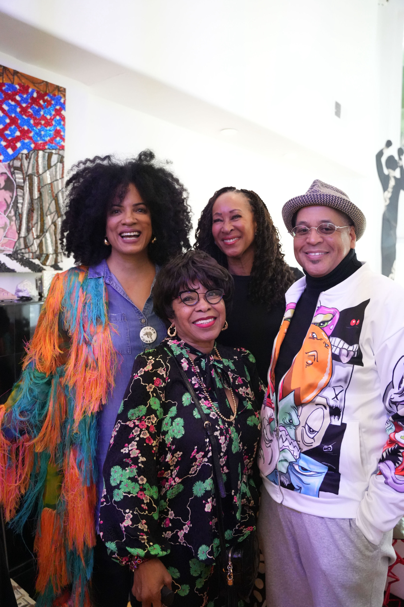 Janine Sherman Barrois, Gertrude Sherman, Dr. Joy Simmons, and Lyndon Barrois