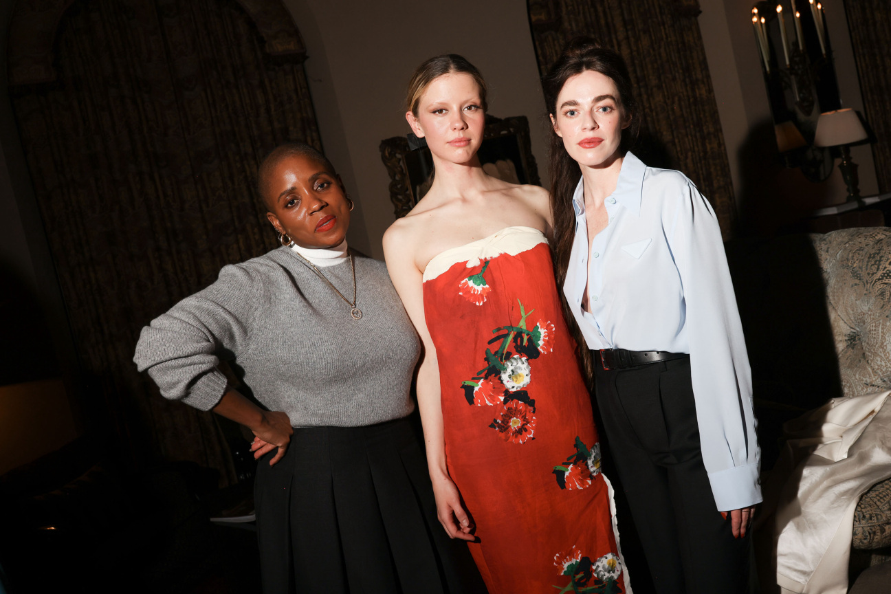 Janicza Bravo, Mia Goth, and Hailey Gates