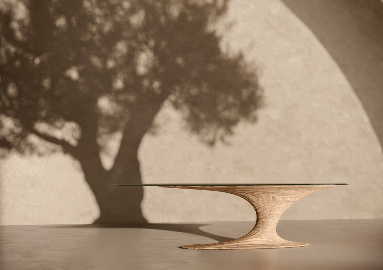 Uragano-table-against-shadow-backdrop