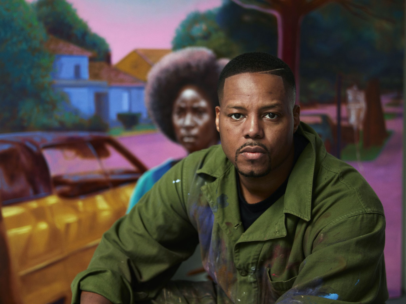 portrait-of-titus-kaphar-by-mario-sorrentim