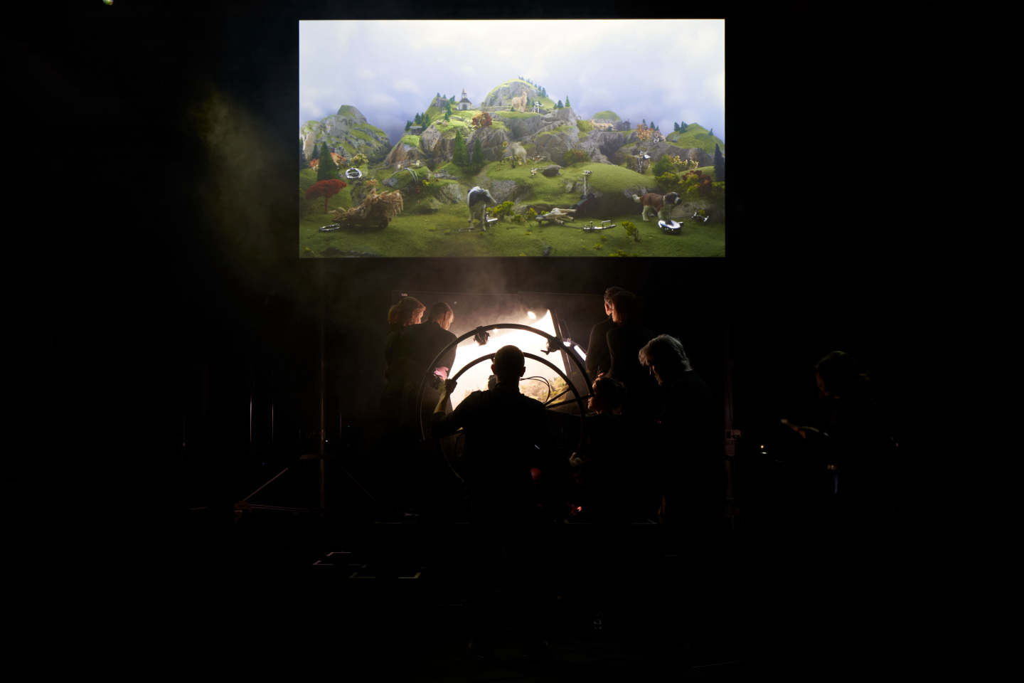ON THE WINGS OF HERMÈS Barker Hangar Cinematic Performance of Pegasus including Kelly Bags
