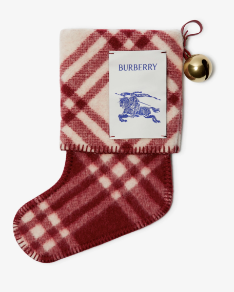 Check Wool Stocking