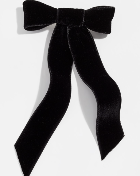 Velvet Bow Barrette