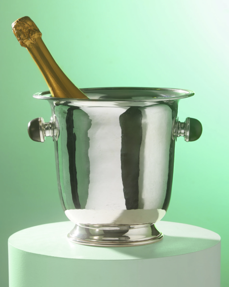 1980s Solid Silver Ice Bucket