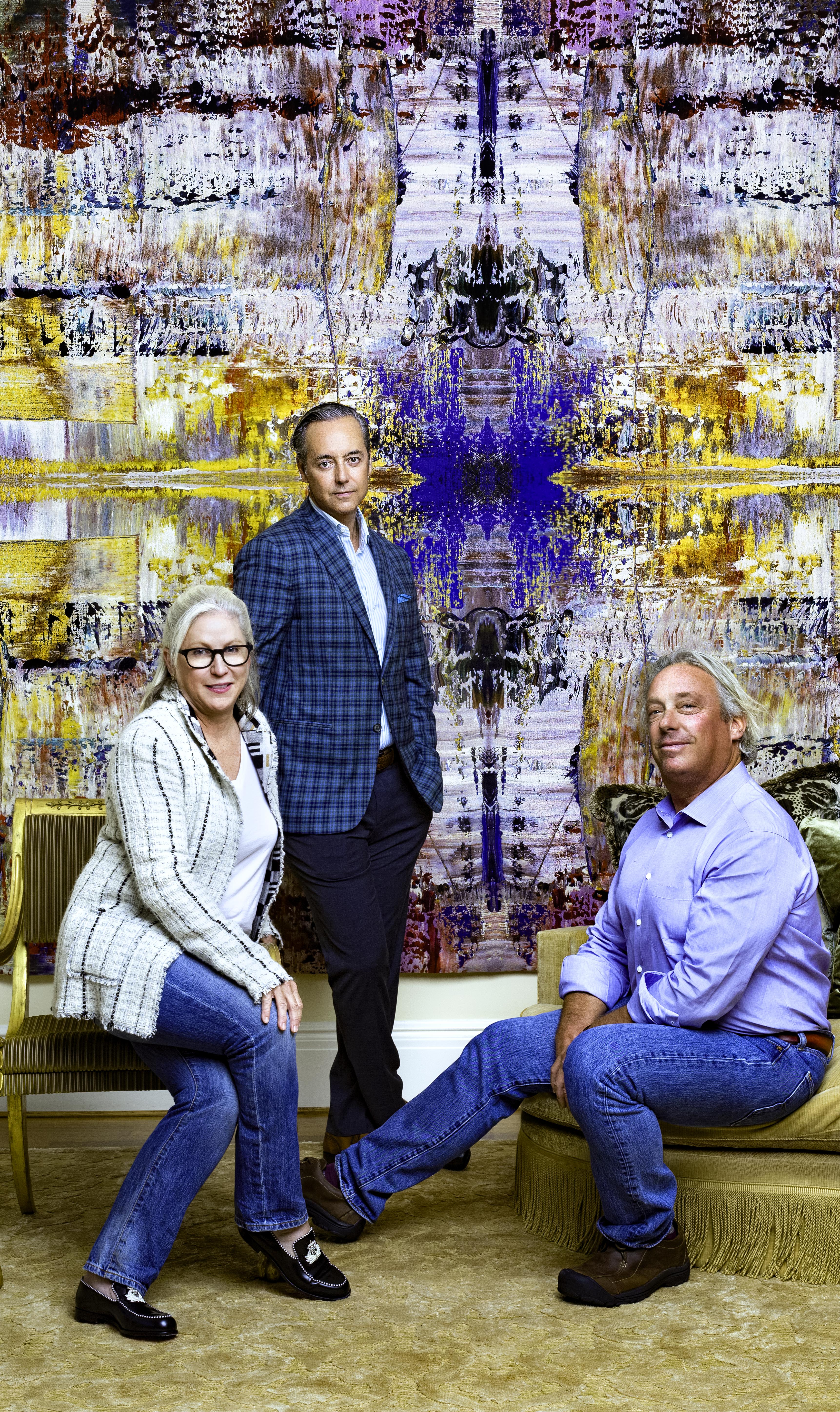 Celeste Meier, Douglas Durkin, and Anthony Meier. Portrait by Justin Buell. 