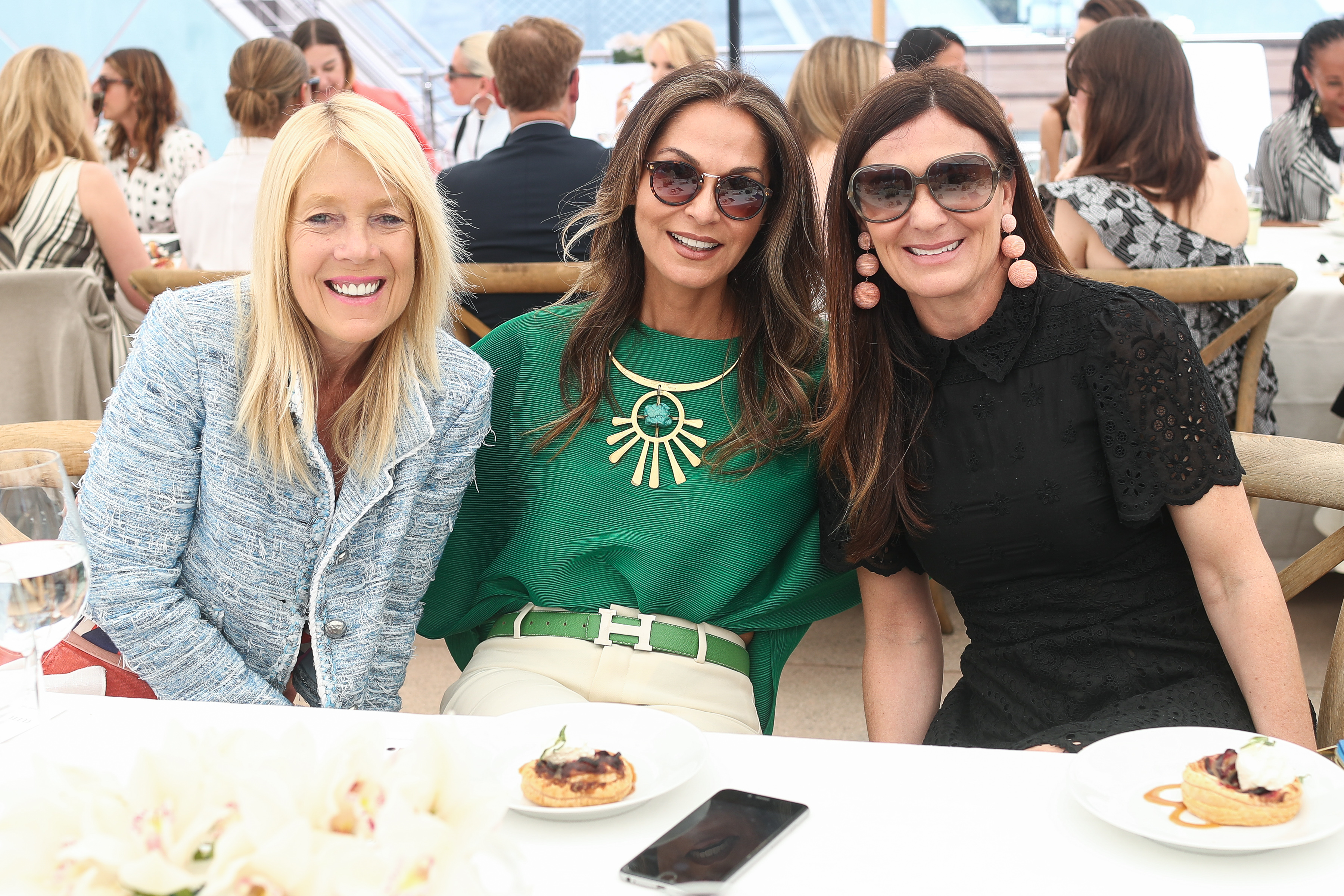 Mayor Lili Bosse, Angella Nazarian and Sarah Harrelson. 