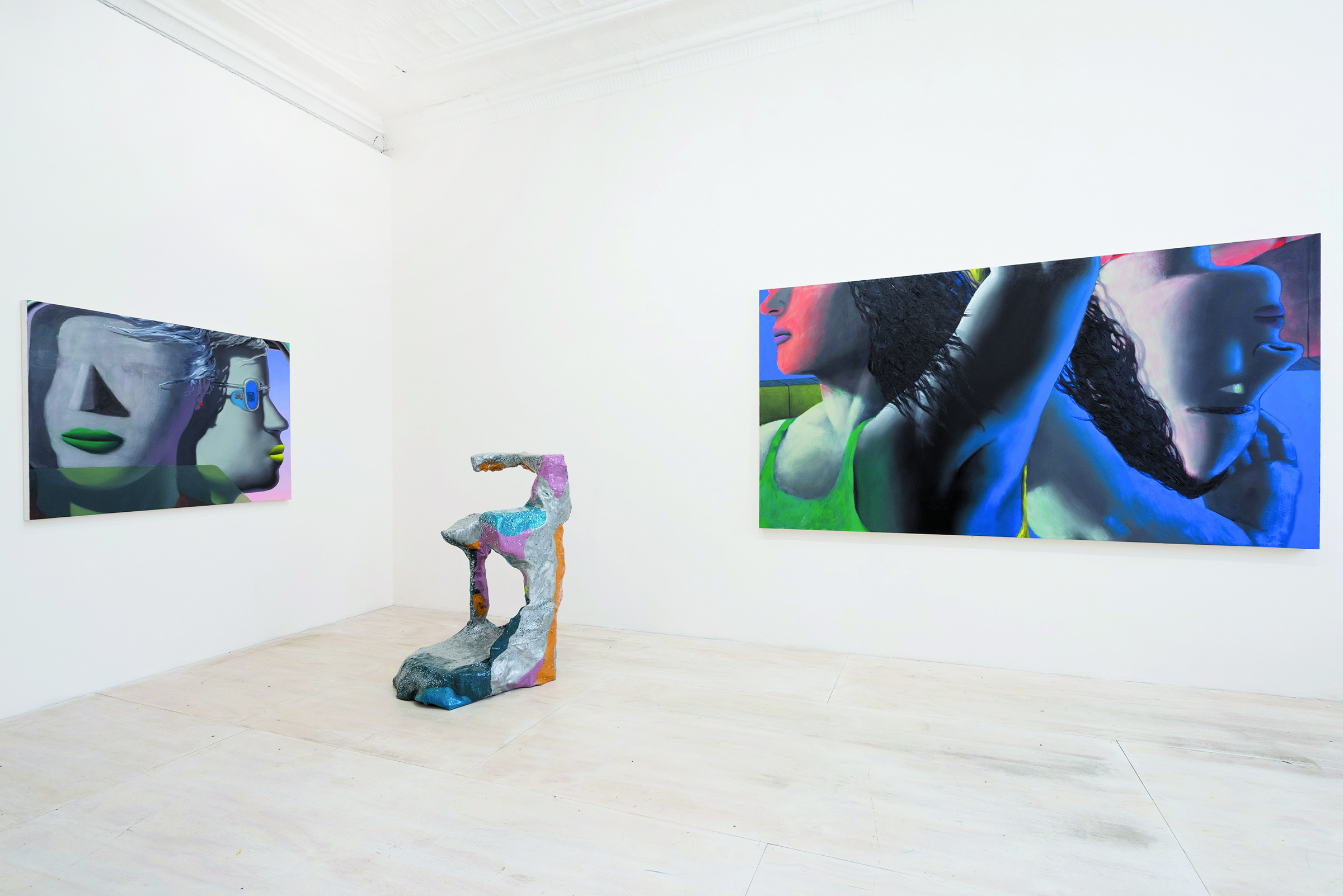 Installation view of Past Skin, on view at MoMA PS1 through September 10, 2017. Photo by Studio L.H.O.O.Q courtesy of MoMA PS1. 