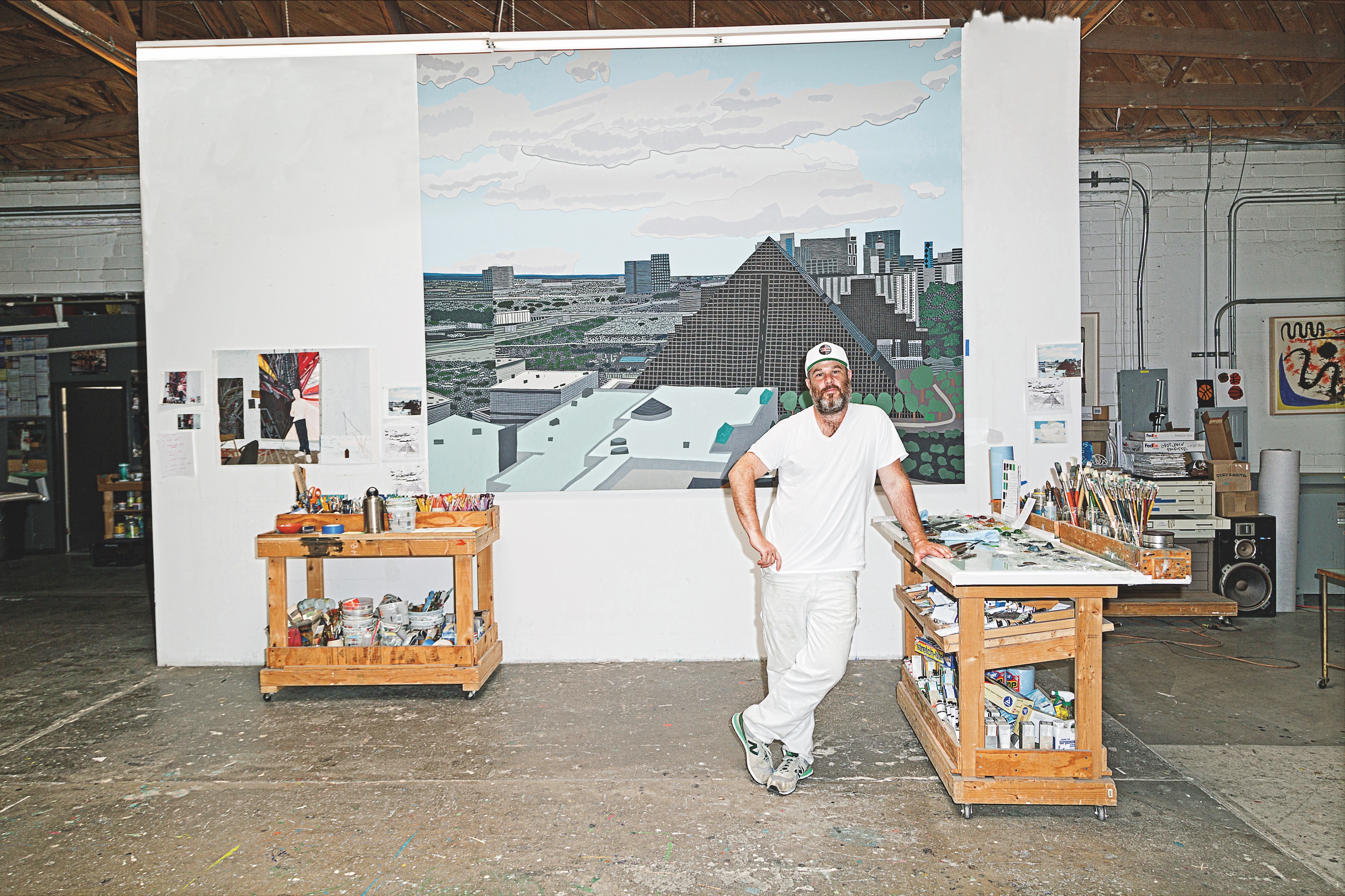 Jonas Wood. Portrait by Steven Perilloux. 