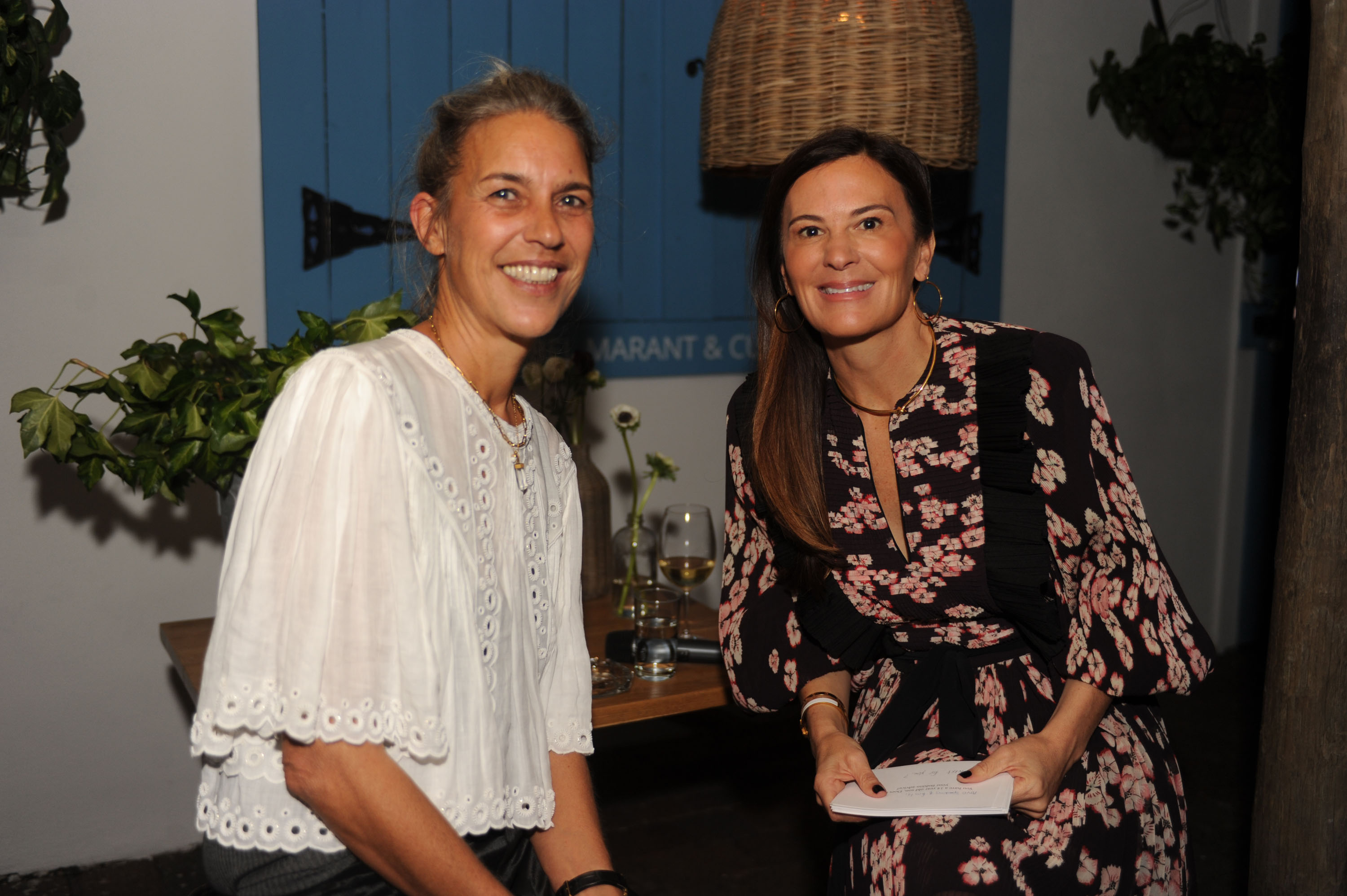 Isabel Marant and Sarah Harrelson. 