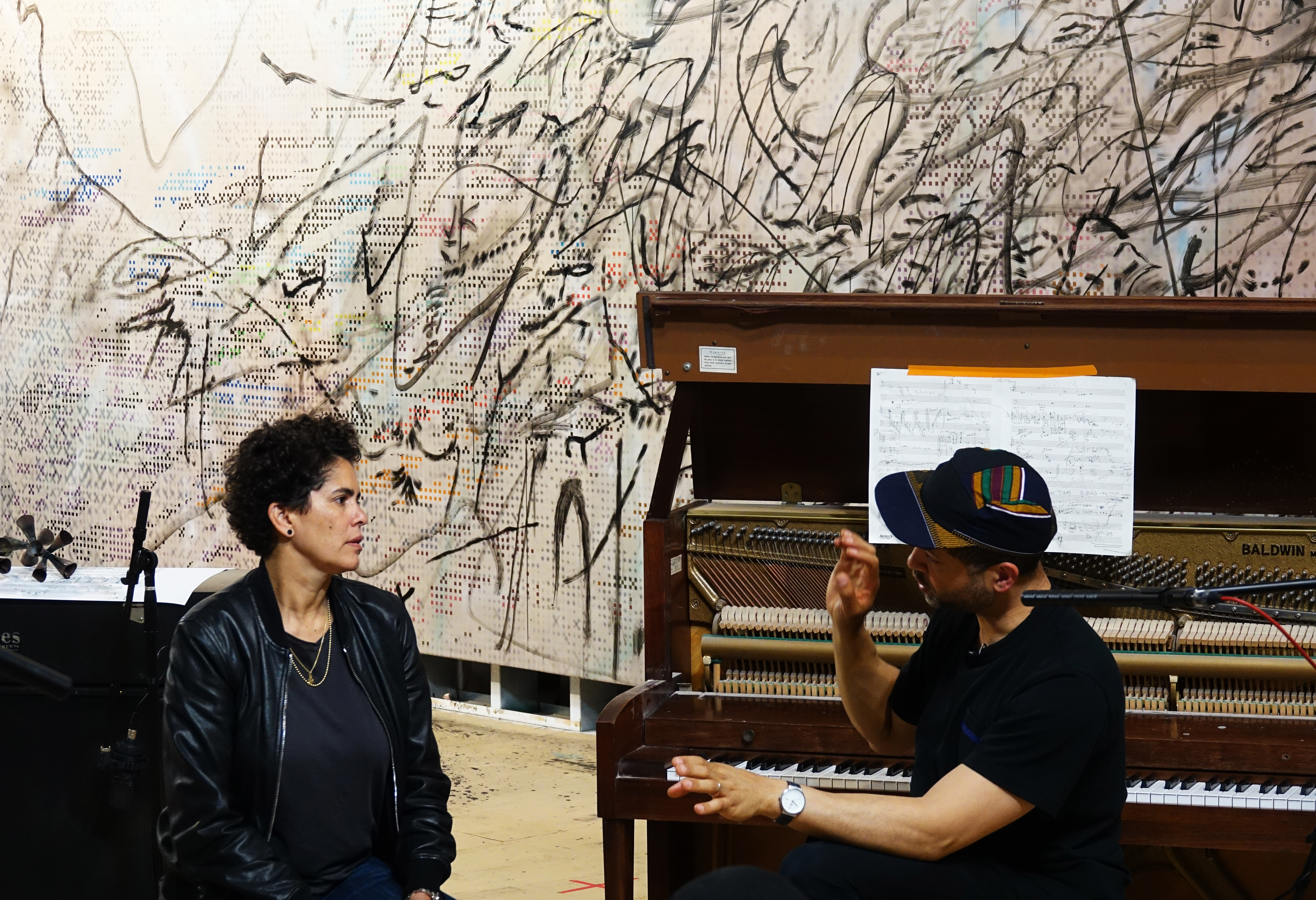 Julie Mehretu and Jason Moran.