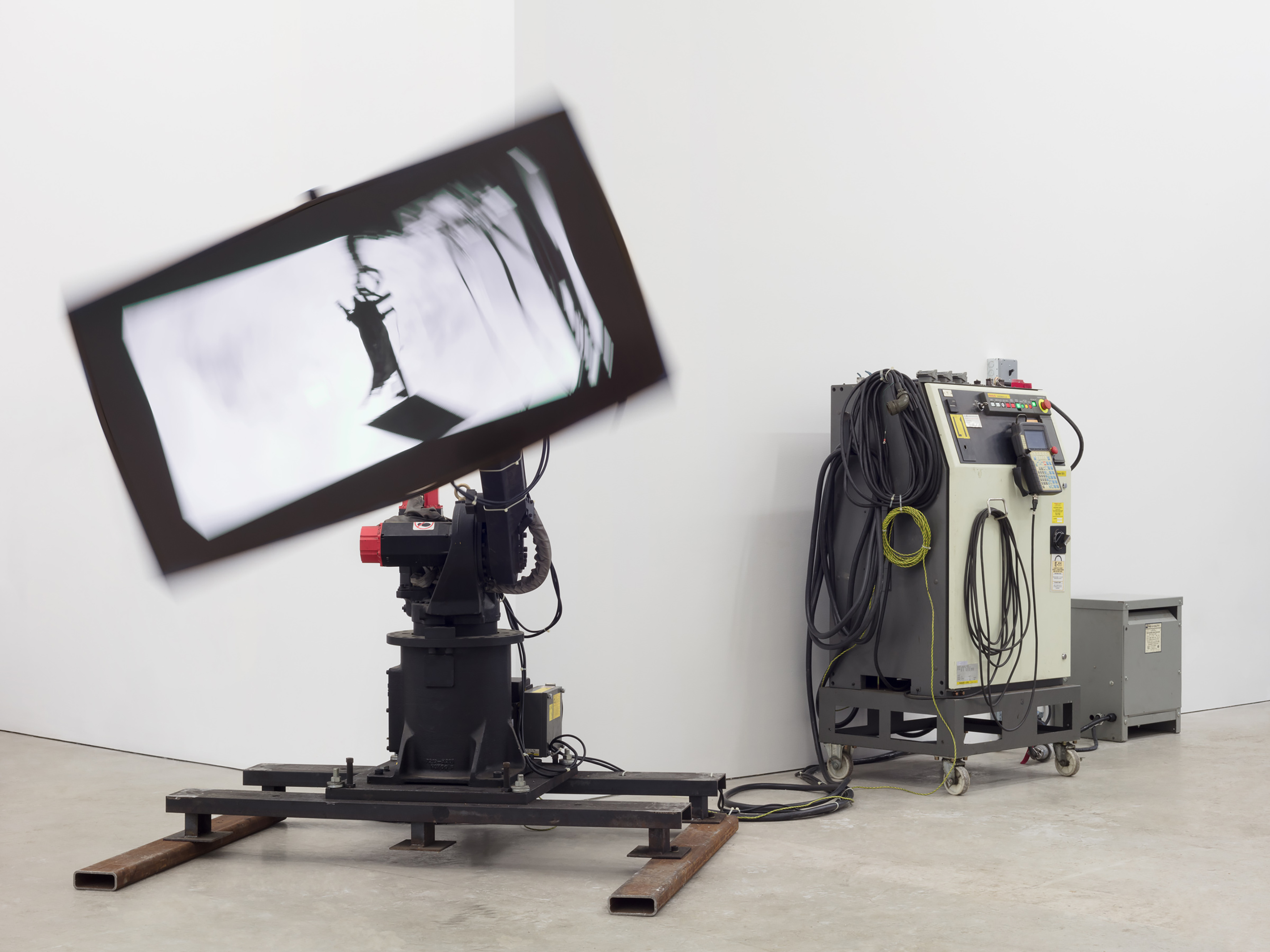 SRL's Fanuc Robot Arm (view 2), 1992. Courtesy of the artist and Marlborough Chelsea. 