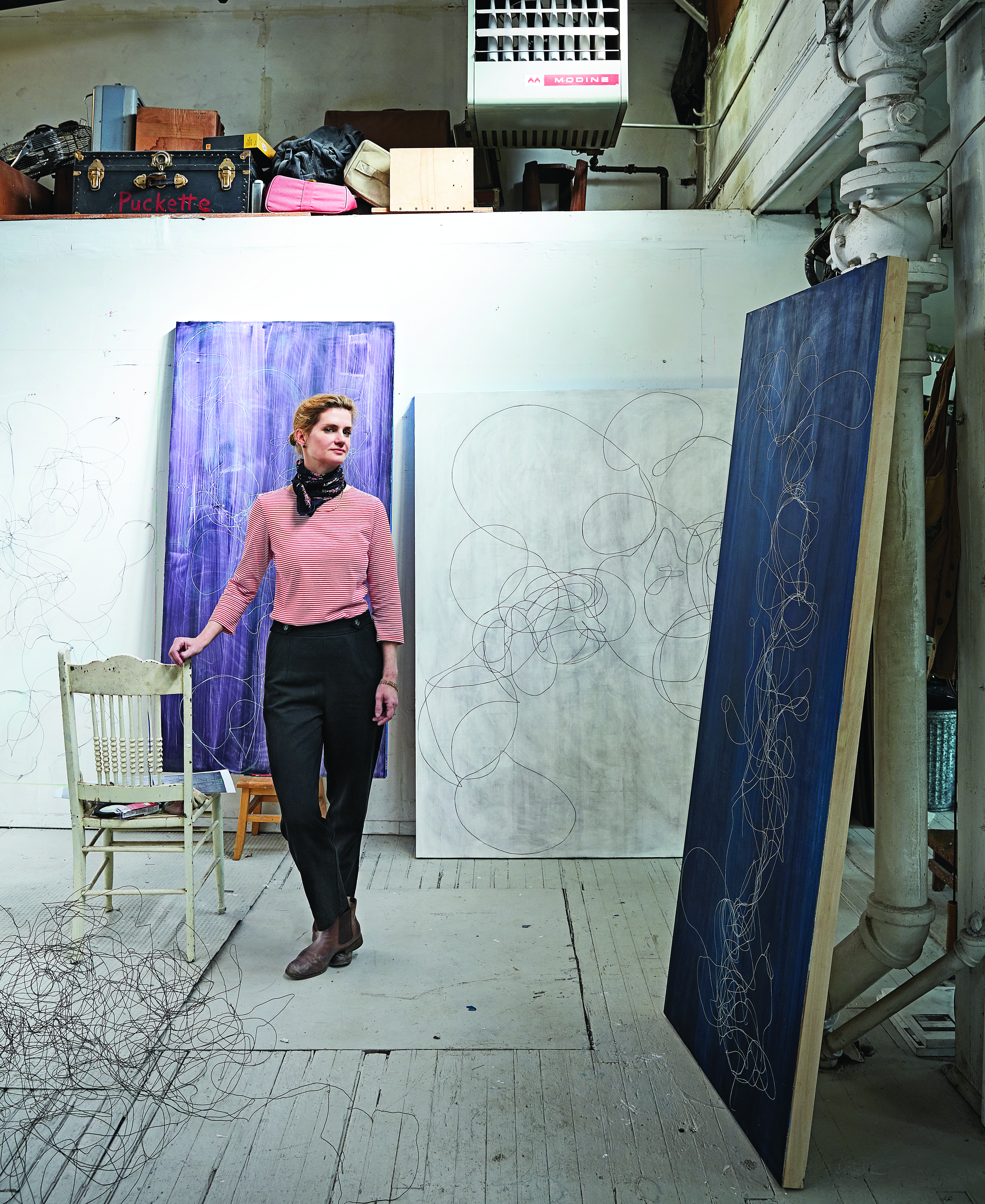 Elliott Puckette in her DUMBO studio. Produced by Michael Reynolds. 