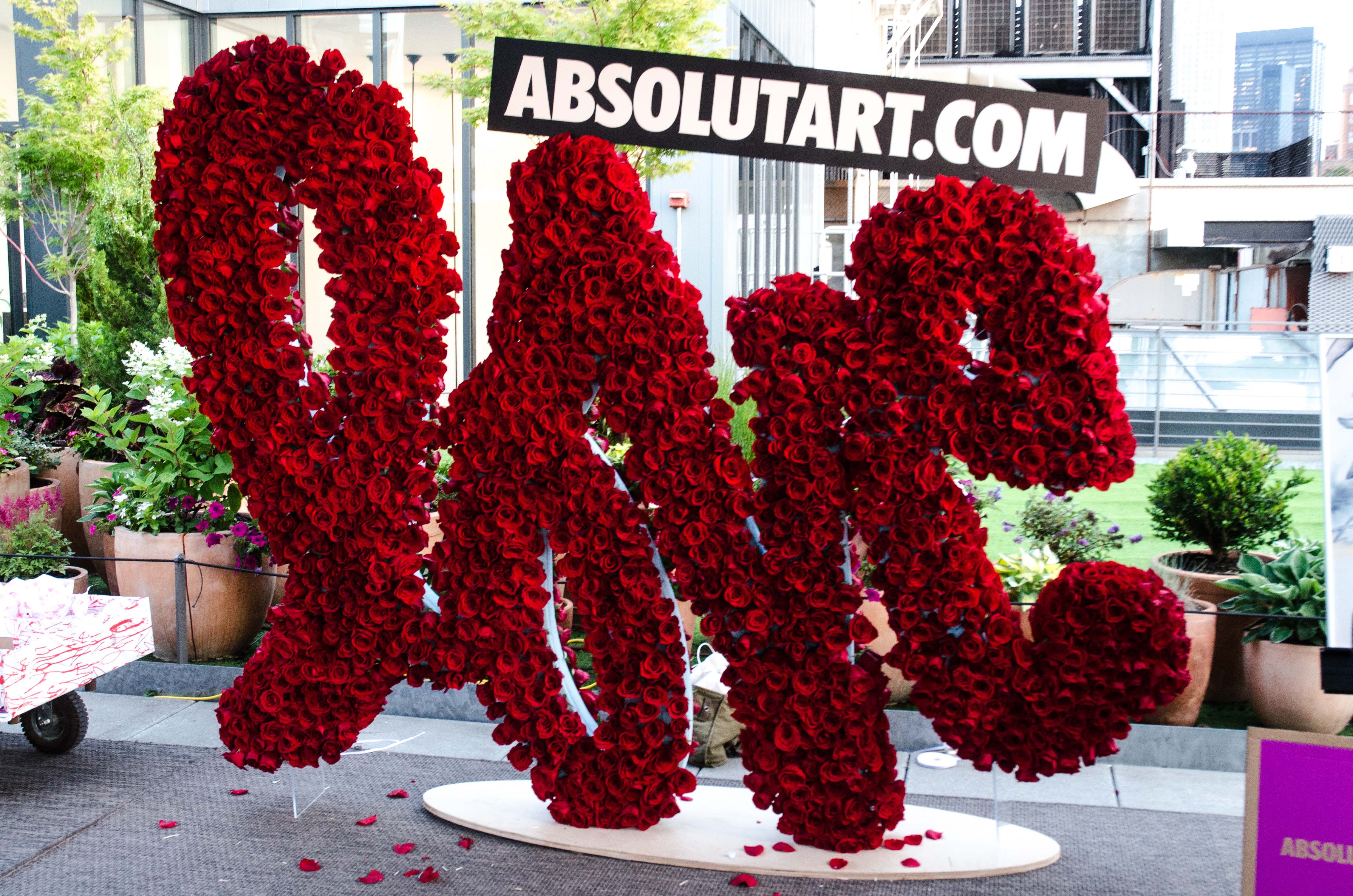 Floral installation by Curtis Kulig