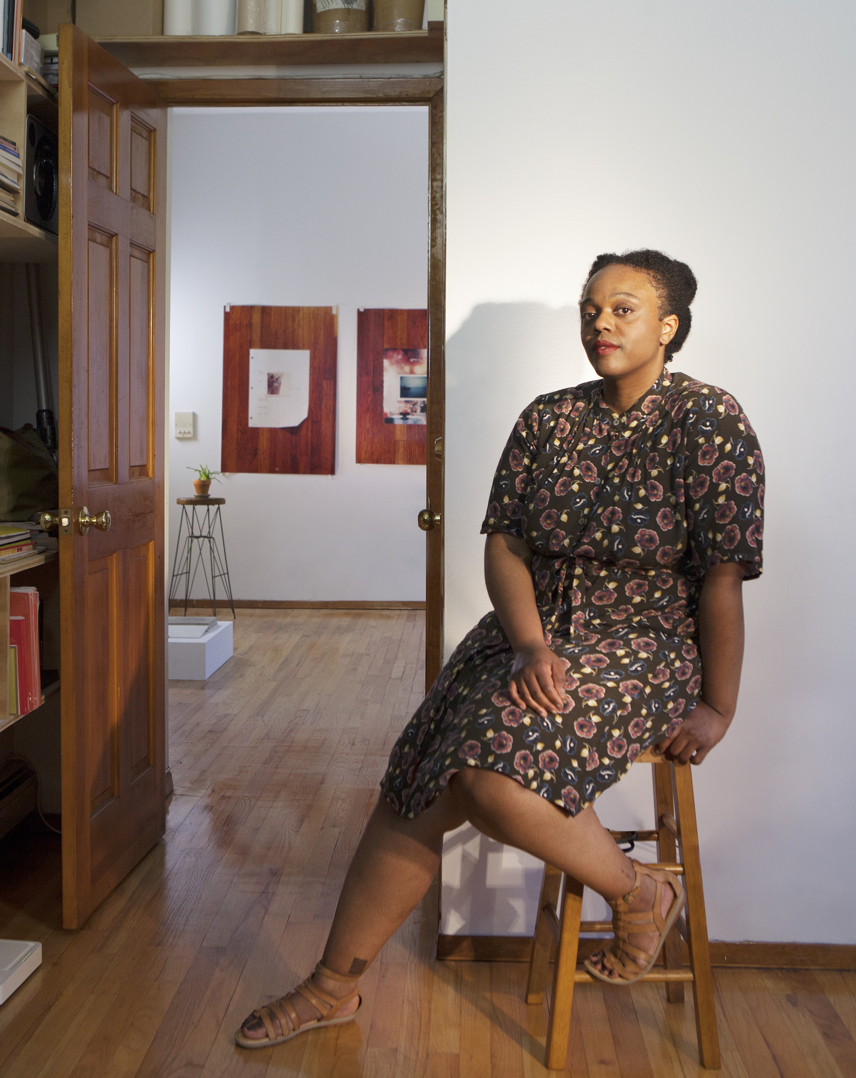 Leslie Hewitt in her Harlem studio. The artist’s sculptural photographs open points of access to untold histories.