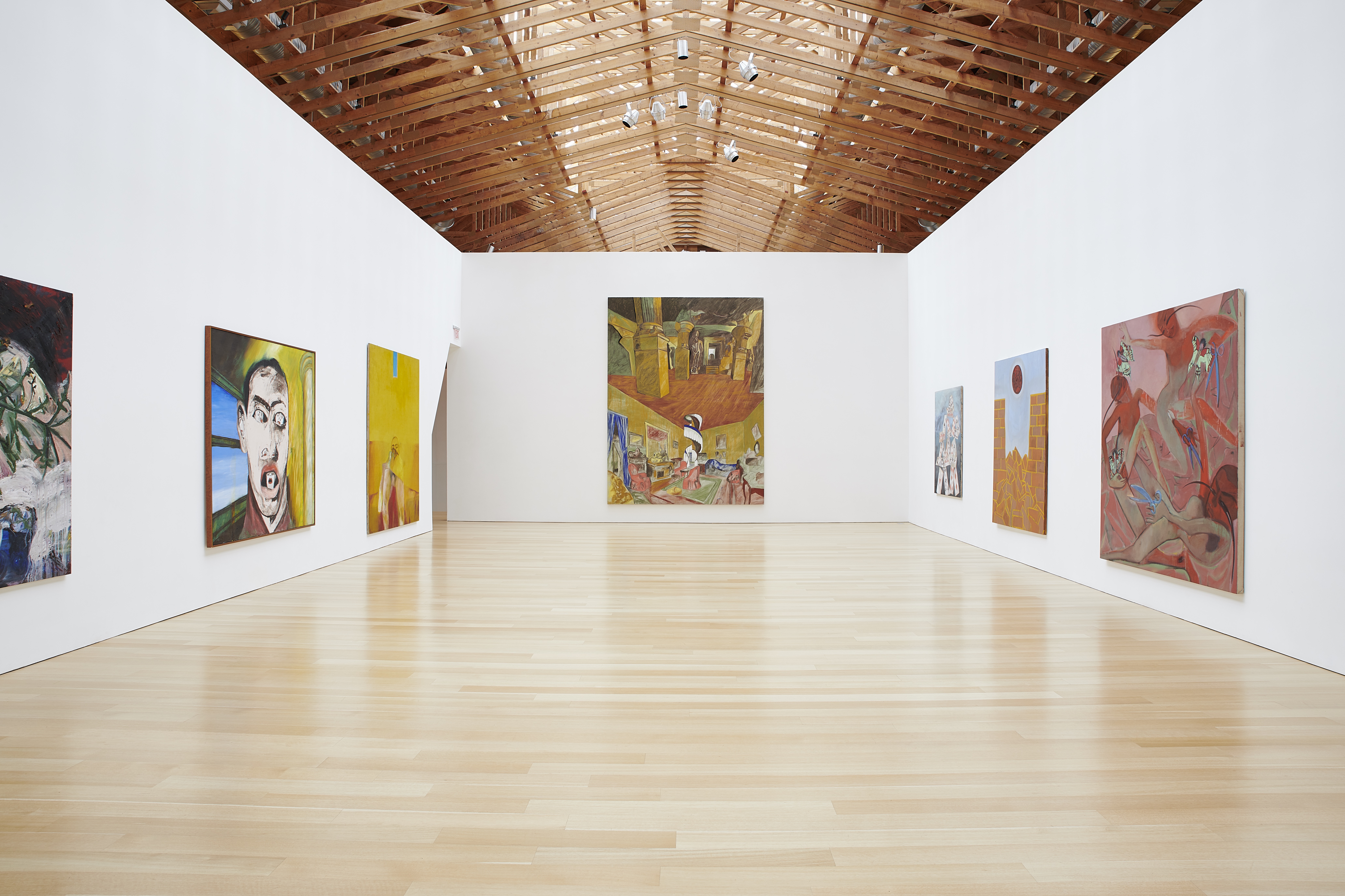 Installation view of Clemente's Brant Foundation survey. Photo by Laura Wilson. 