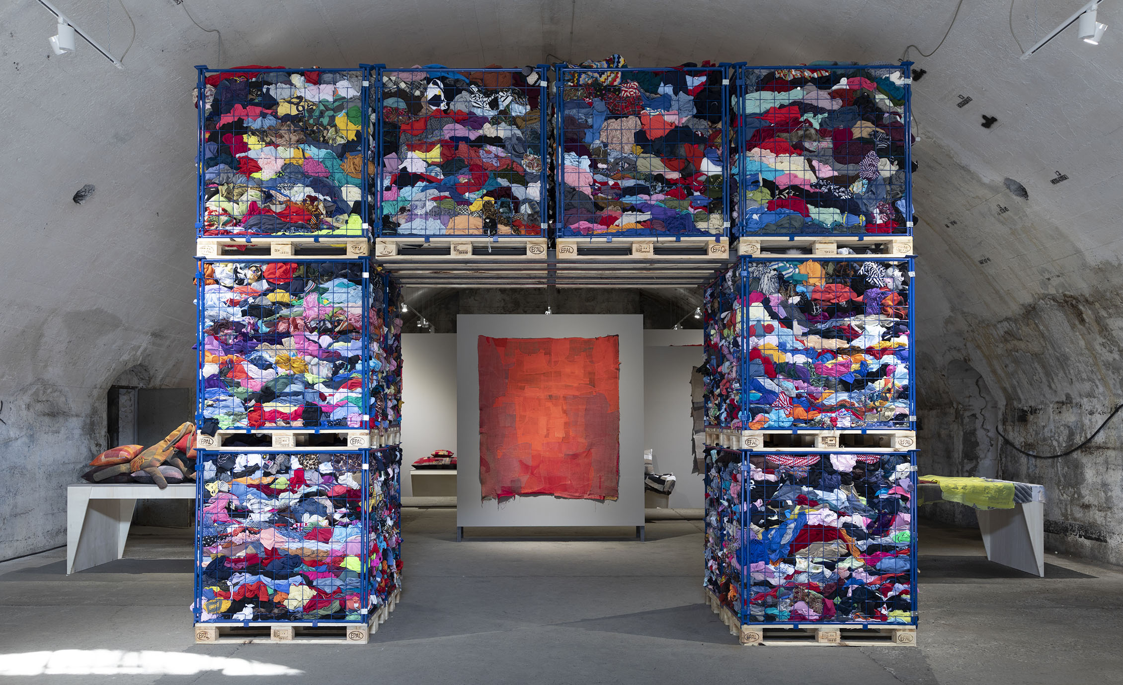 WASTE NO MORE by Eileen Fisher Designwork. Curated by Lidewij Edelkoort and Philip Fimmano. Salone del Mobile, Milan, April, 2018.