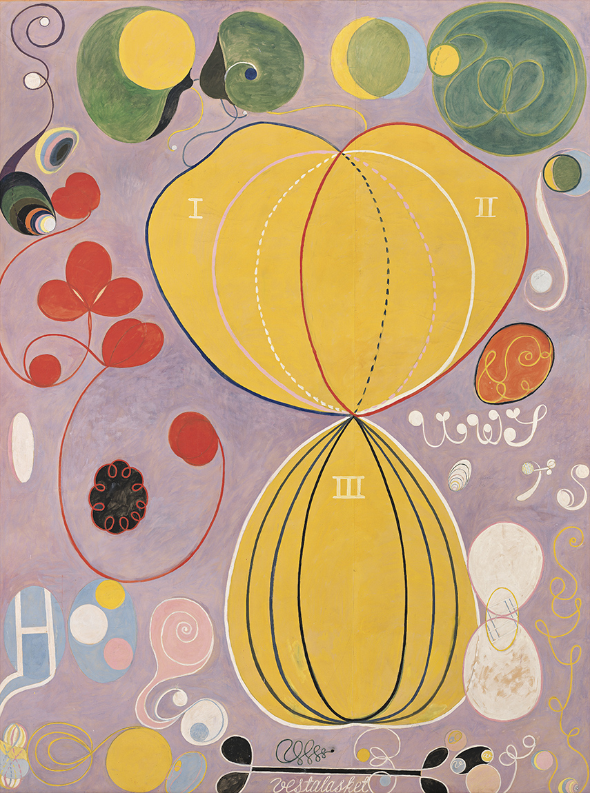 Hilma af Klint's Group IV, The Ten Largest, No. 7, Adulthood, 1907