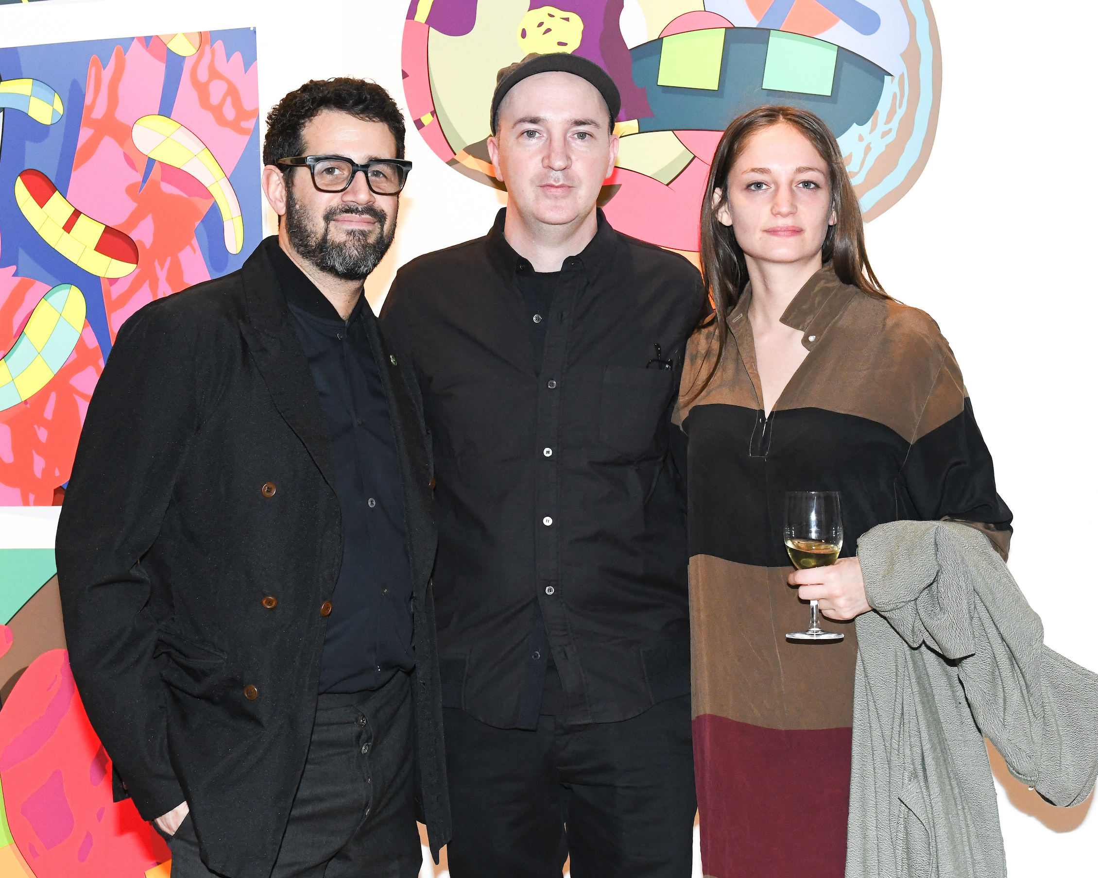 Jose Parla, KAWS and Moriah Black. Photographs by Darian DiCianno and Joe Schildhorn/BFA.com.