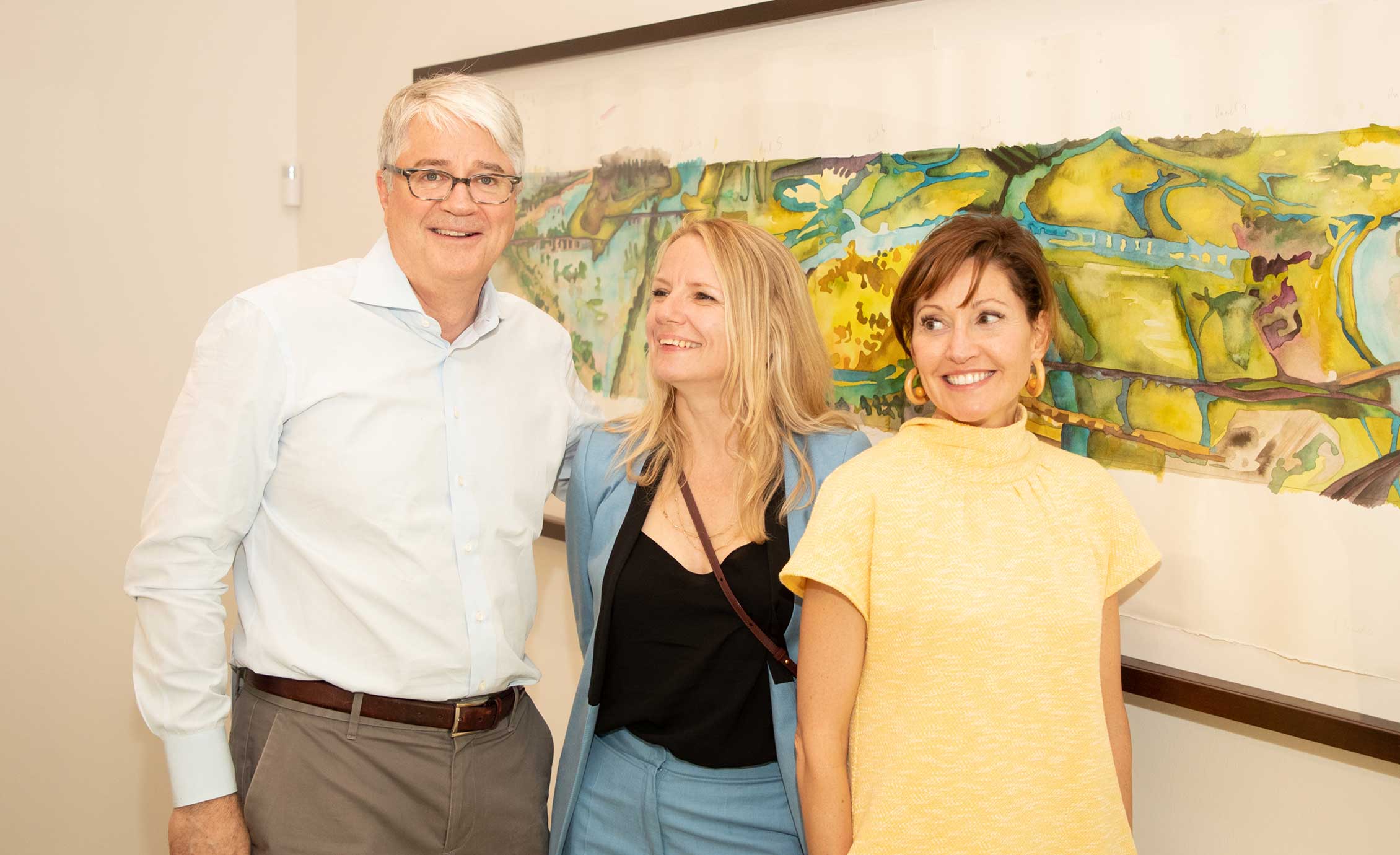 John Sughrue, Clare Woods and Marlene Sughrue. 
