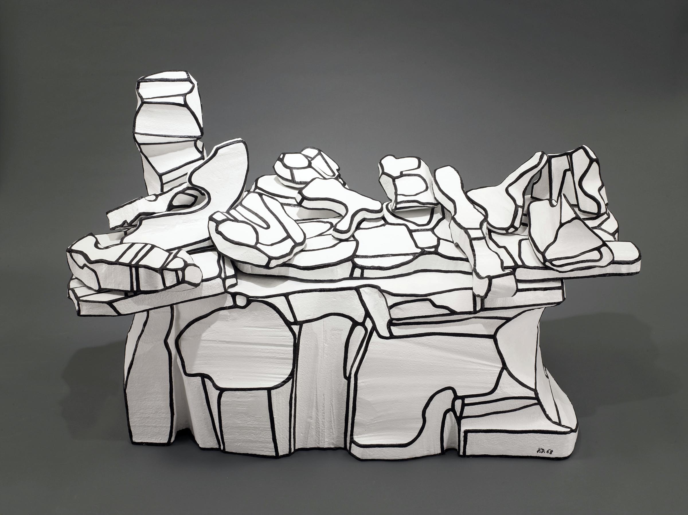 Jean Dubuffet, Comptoir  amoncelant (Laden Counter), 1968. © 2019 Artists Rights Society (ARS), New York / ADAGP, Paris. 
