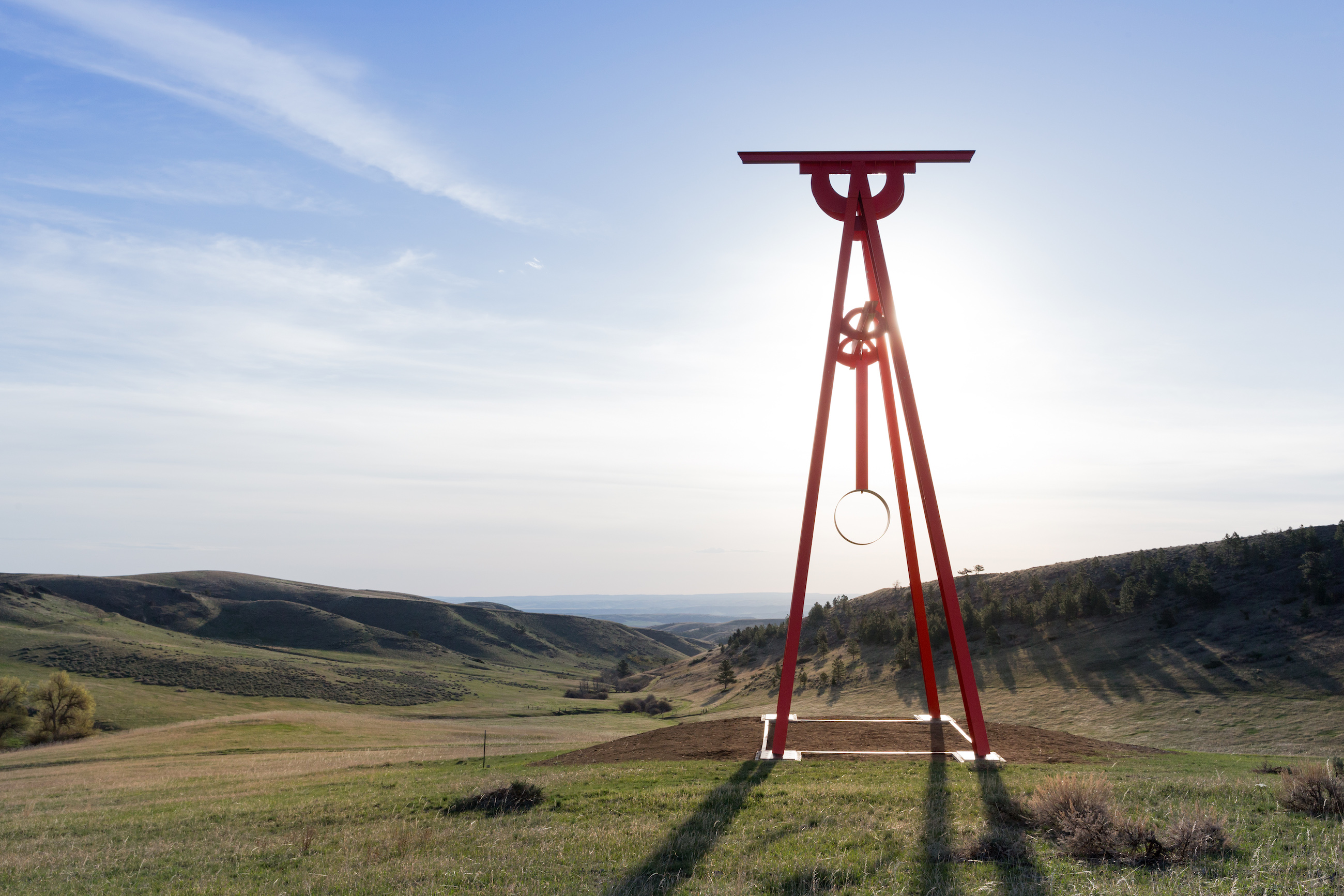 Mark di Suvero, 'Proverb,' 2002. Image courtesy of Tippet Rise Art Center/Iwan Baan. Photo by Iwan Baan.  