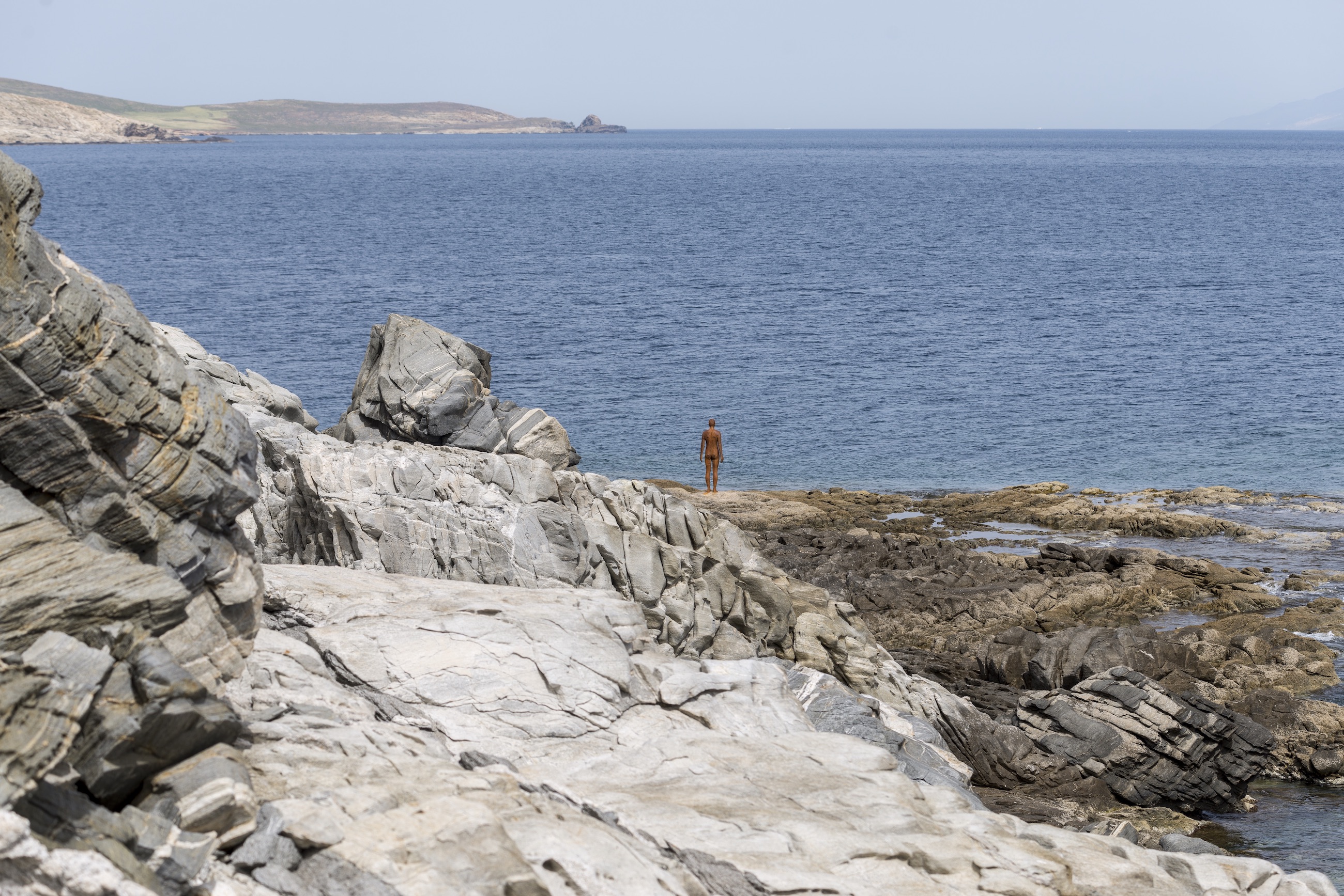 Antony Gormley, 'Another Time XIV,' 2011. Installation view, SIGHT, at the archaeological site of Delos Island, 2019.  Photograph © Oak Taylor Smith | Courtesy NEON Ephorate of Antiquities of Cyclades and the artist. 