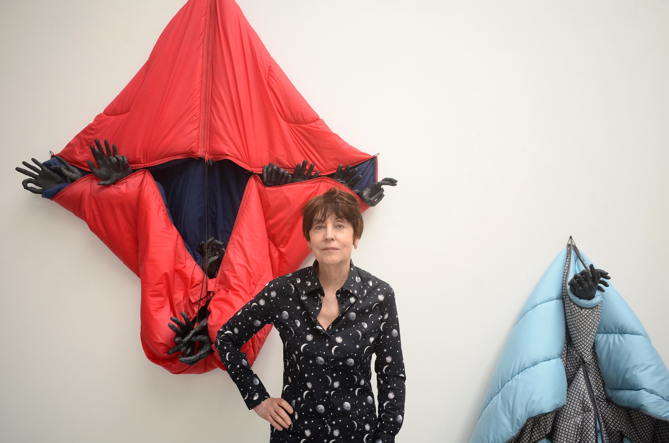 Annette Messager. Portrait by Vincent Lemaire. Courtesy Annette Messager, Marian Goodman Gallery, New York, Paris, London. 