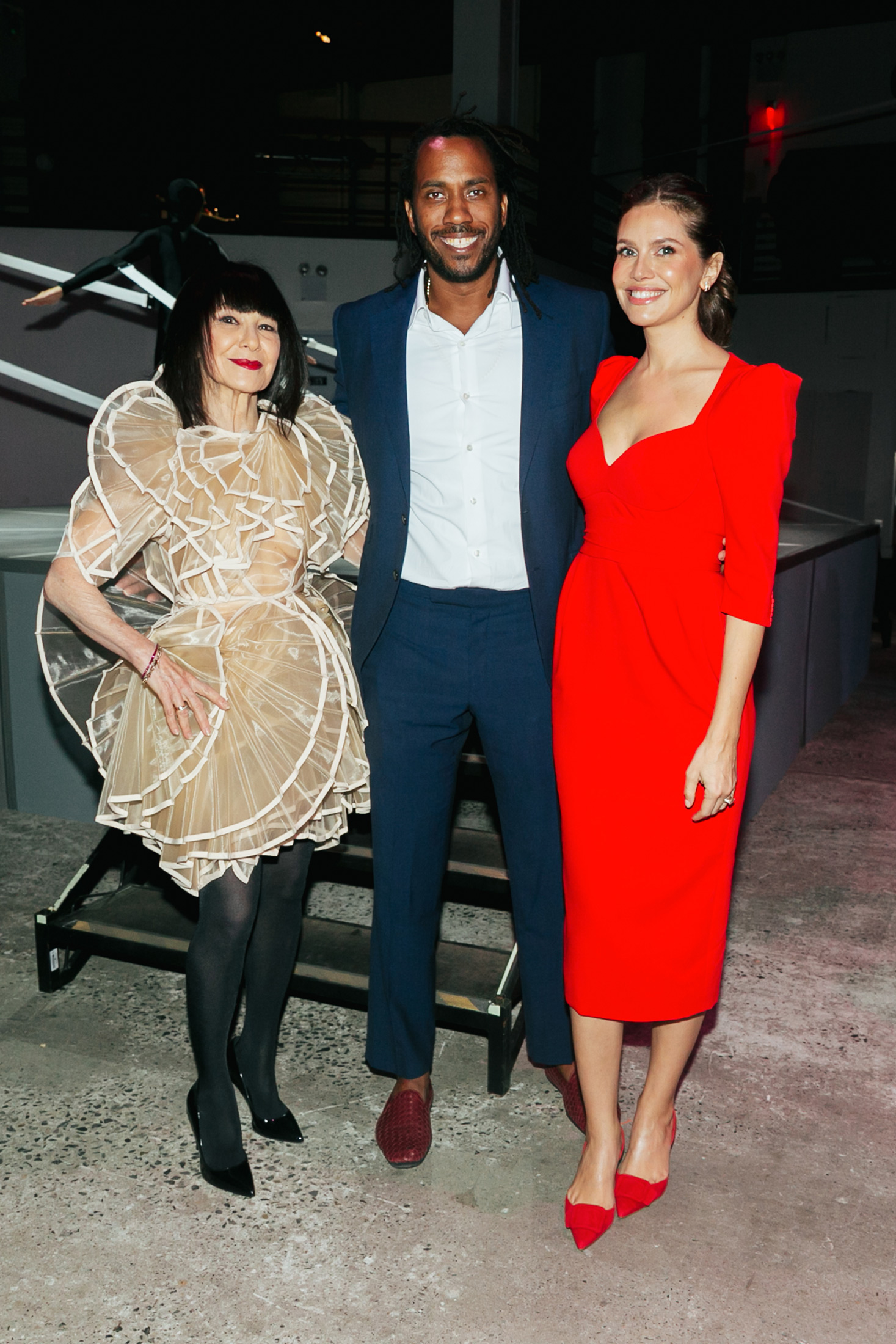 RoseLee Goldberg, Rashid Johnson and Dasha Zhukova. Photography by Mike Vitelli/ BFA.com. 