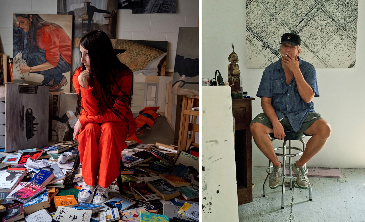 Image of Shannon Cartier Lucy by Matt McKnight. Courtesy Lubov, New York. Image of Michael St. John courtesy the artist.